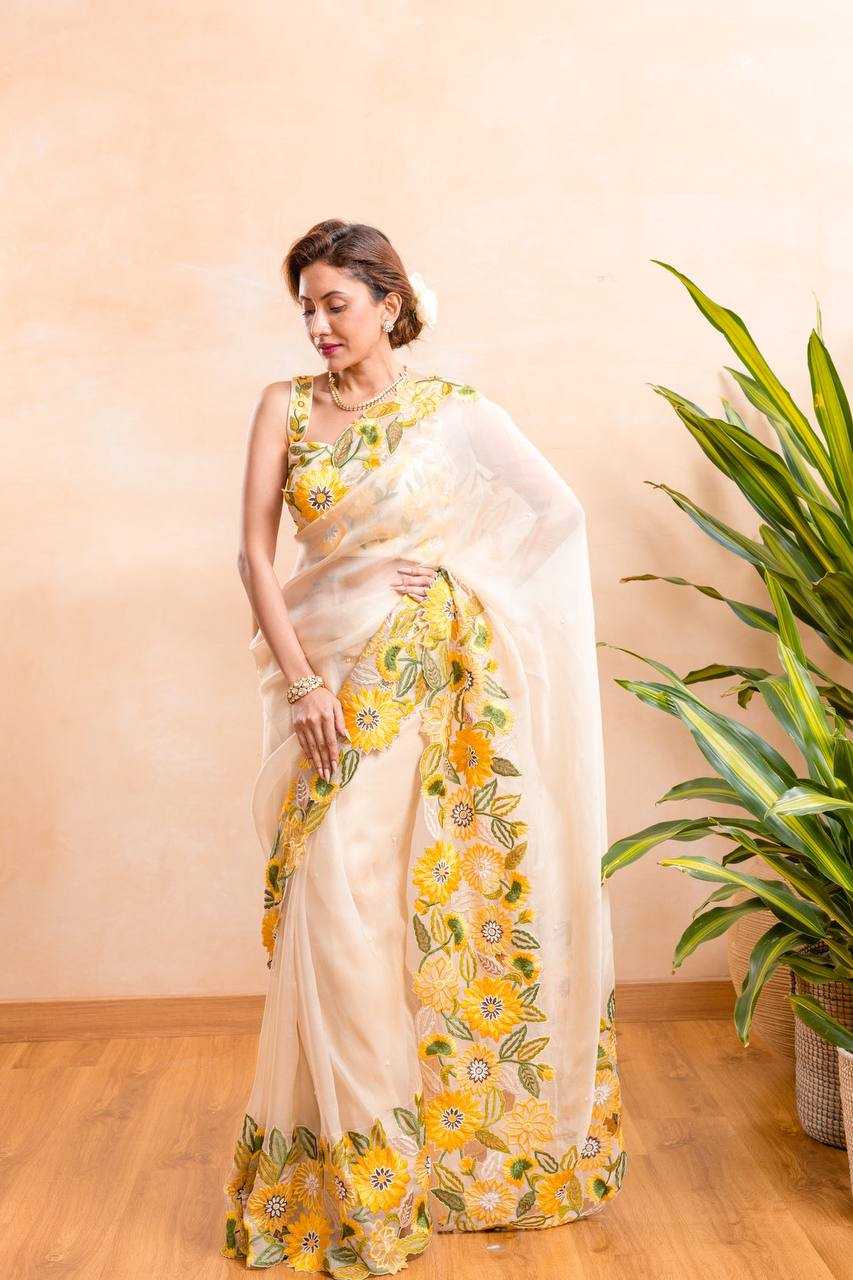 Ynf Organza KESH556 319 Sarees Wholesale Designer Sarees Cutwork Saree Manufacturer