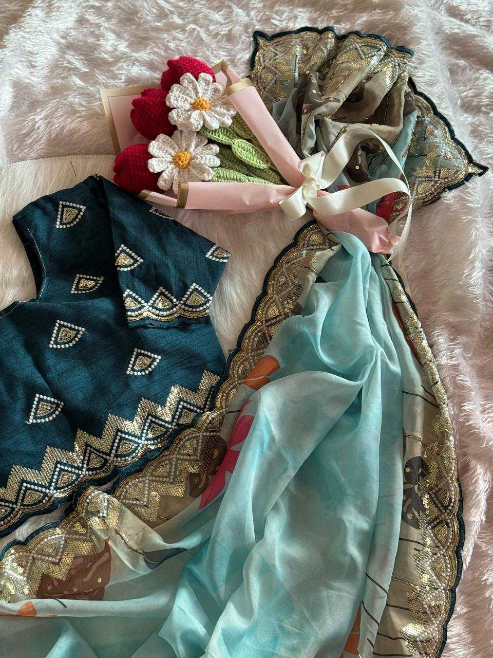 Ynf Organza RIN105 MELODY Sarees Wedding Collections Festive Collections Wholesale Organza Sarees Party Wear Sarees Embroidered Sarees Manufacturer