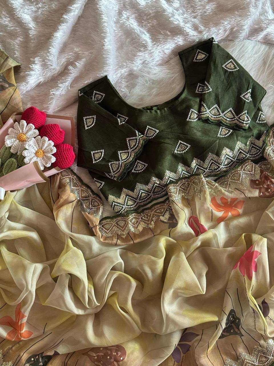 Ynf Organza RIN105 MELODY Sarees Wedding Collections Festive Collections Wholesale Organza Sarees Party Wear Sarees Embroidered Sarees Manufacturer