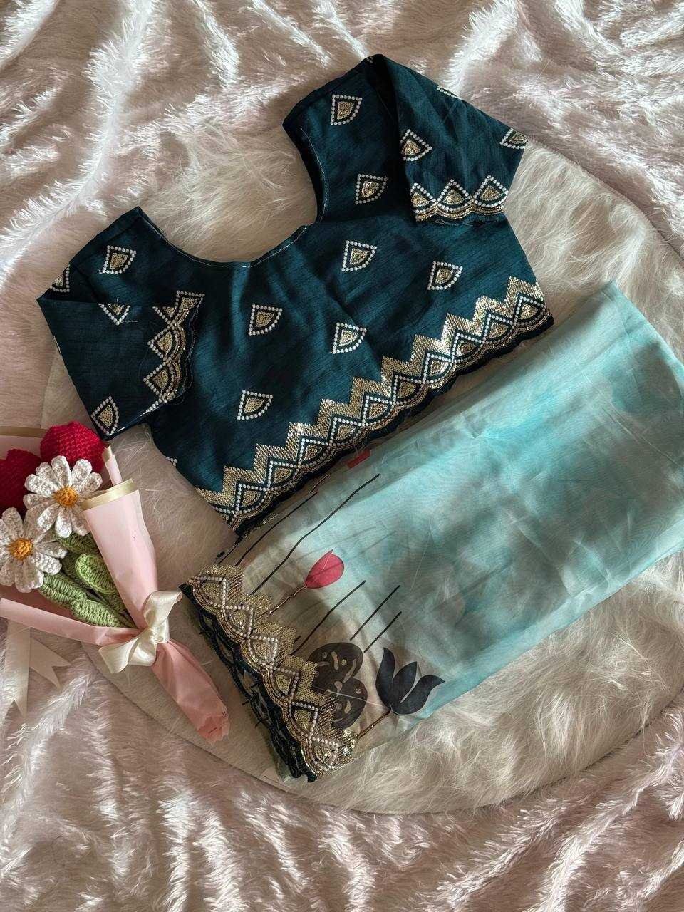 Ynf Organza RIN105 MELODY Sarees Wedding Collections Festive Collections Wholesale Organza Sarees Party Wear Sarees Embroidered Sarees Manufacturer