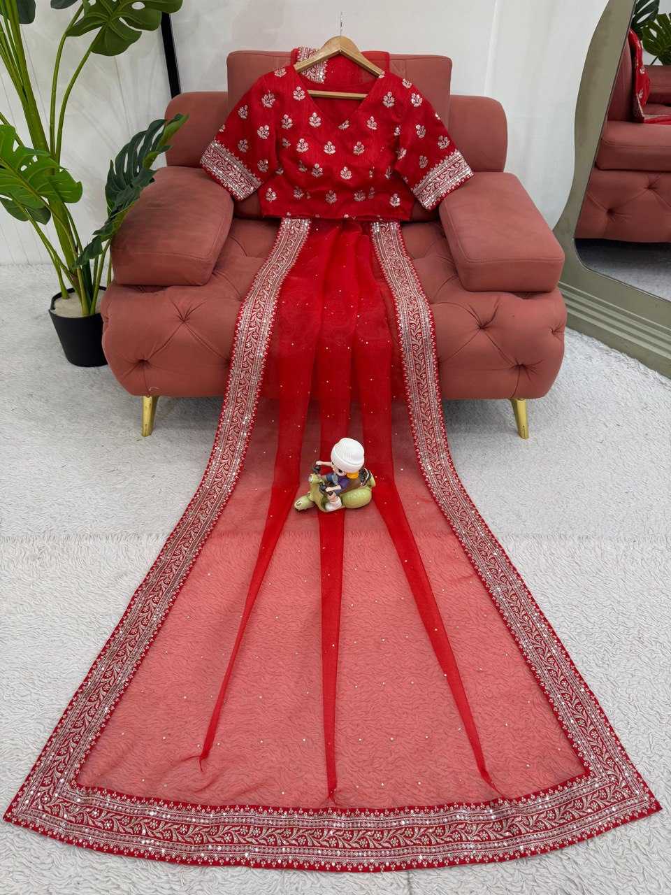 Ynf Organza RIN133 596 Sarees Wholesale Organza Sarees Party Wear Sarees Fancy Sarees Manufacturer