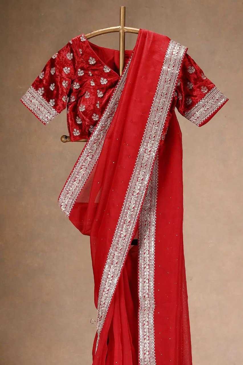 Ynf Organza RIN133 596 Sarees Wholesale Organza Sarees Party Wear Sarees Fancy Sarees Manufacturer