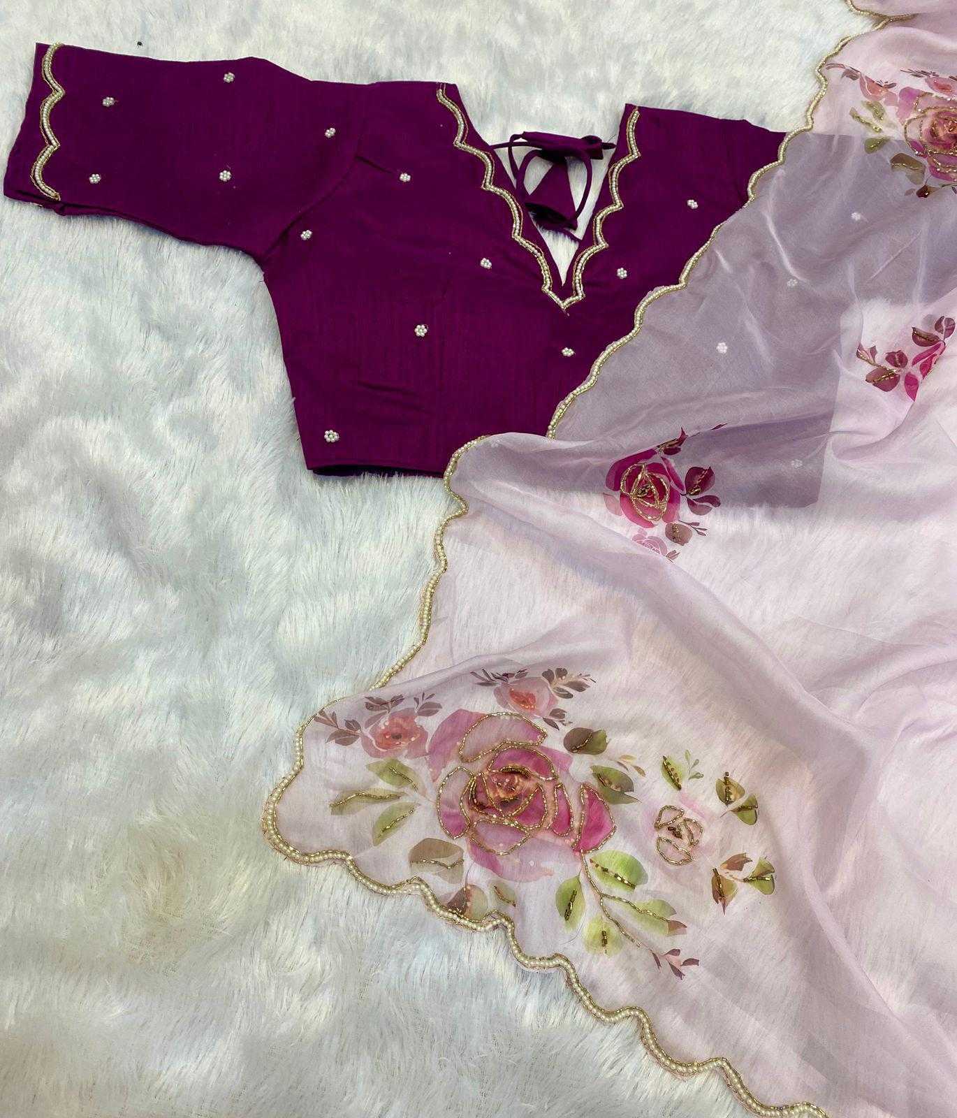 Ynf Organza RIN164 38 Sarees Wholesale Organza Sarees Hand Work Sarees Satin Sarees Manufacturer