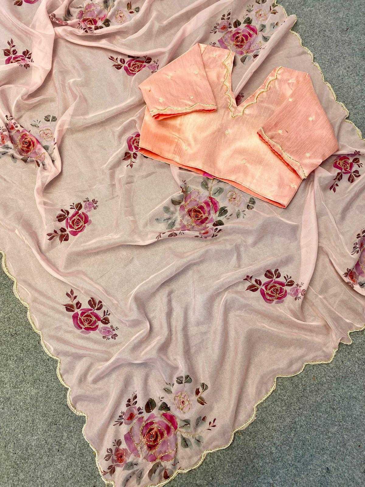 Ynf Organza RIN164 38 Sarees Wholesale Organza Sarees Hand Work Sarees Satin Sarees Manufacturer