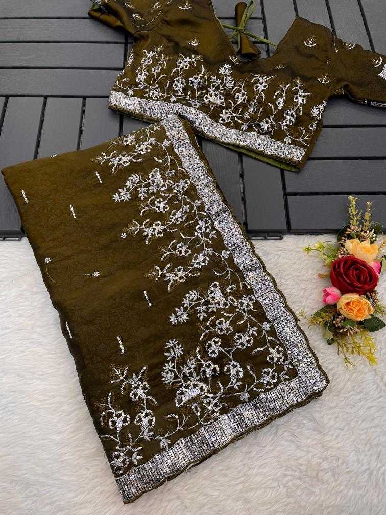 Ynf Organza RIN164 QUAE Sarees Wholesale Jimmy Choo Sarees Organza Sarees Embroidered Sarees Manufacturer