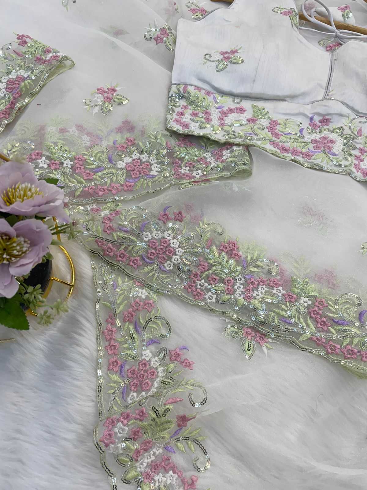 Ynf Organza RIN164 Sheer Elegance Sarees Festive Collections Wholesale White Sarees Lightweight Sarees Onam Collections Manufacturer