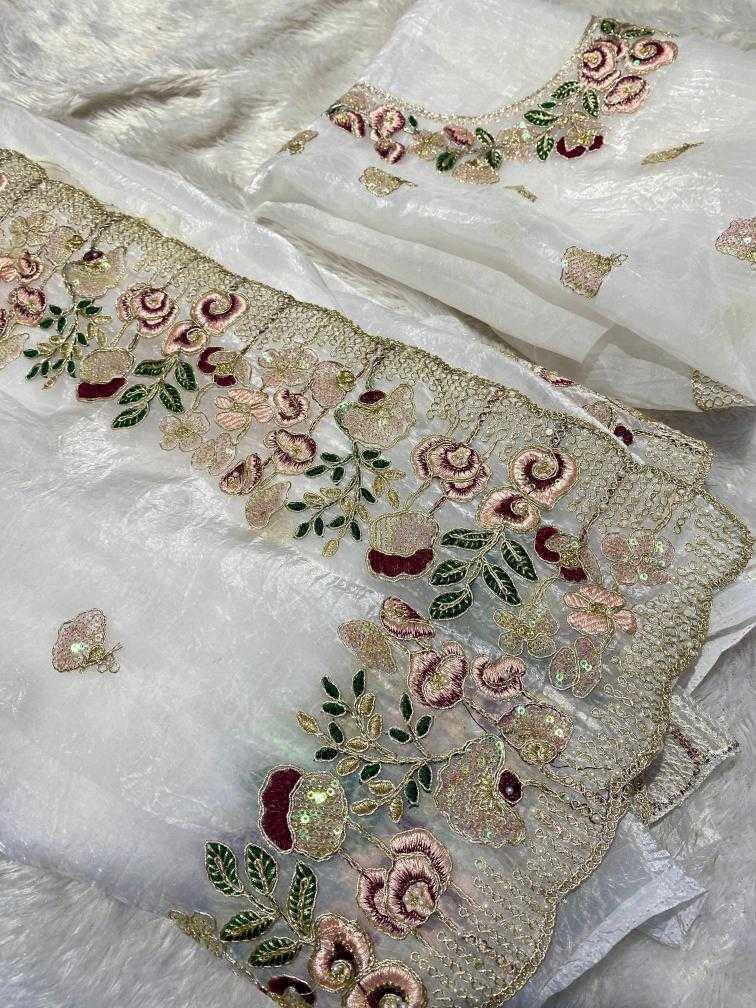 Ynf Organza RIN164 silhouette Sarees Festive Collections Wholesale Organza Sarees White Sarees Onam Collections Manufacturer