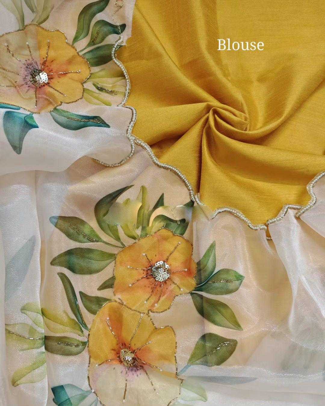 Ynf Organza RIN164 TANDER Sarees Wholesale Organza Sarees Hand Work Sarees Satin Sarees Manufacturer