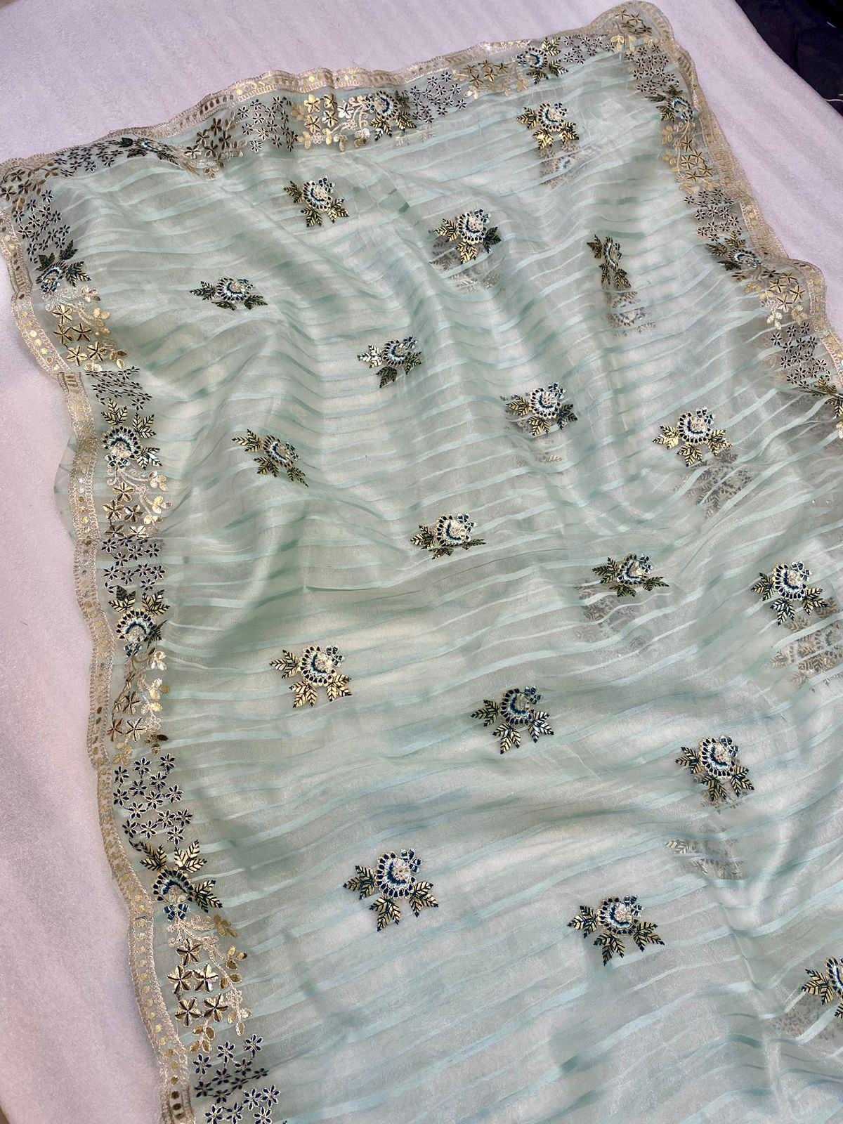 Ynf Organza RIN164 thread work Sarees Festive Collections Wholesale Designer Sarees Organza Sarees Onam Collections Manufacturer
