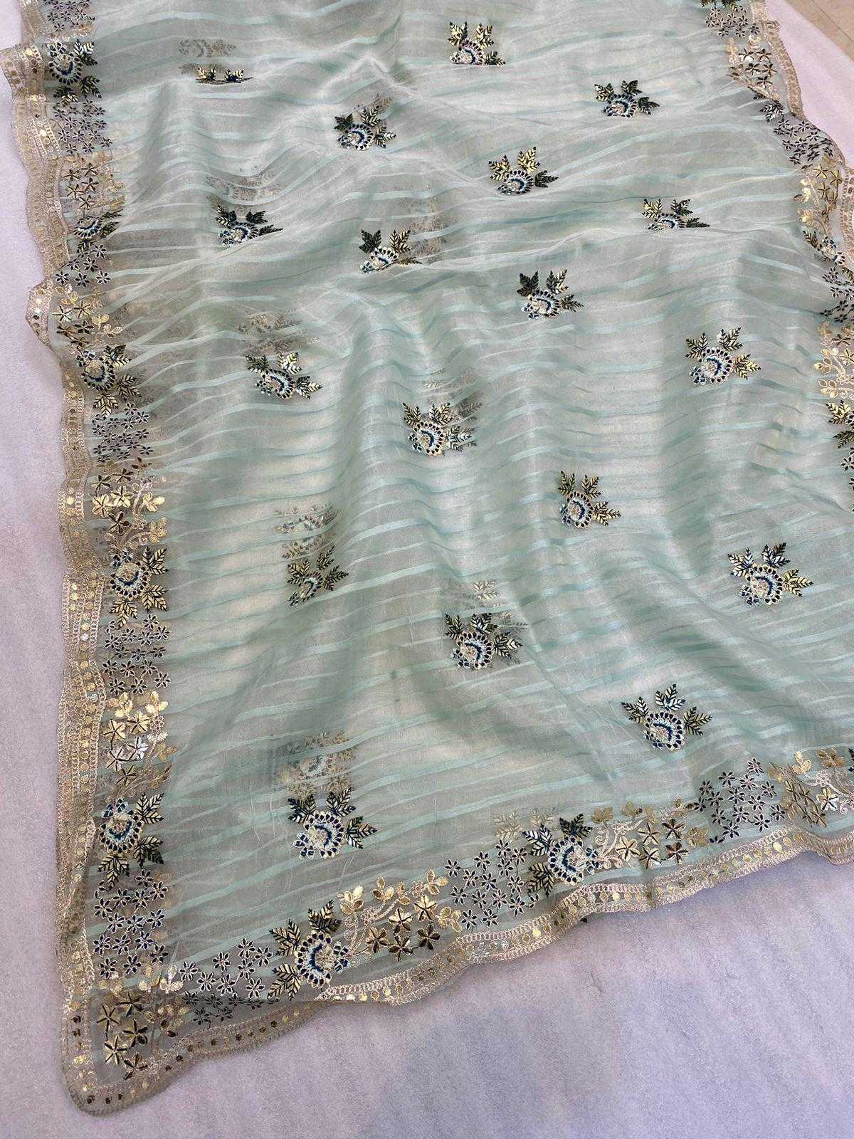 Ynf Organza RIN164 thread work Sarees Festive Collections Wholesale Designer Sarees Organza Sarees Onam Collections Manufacturer