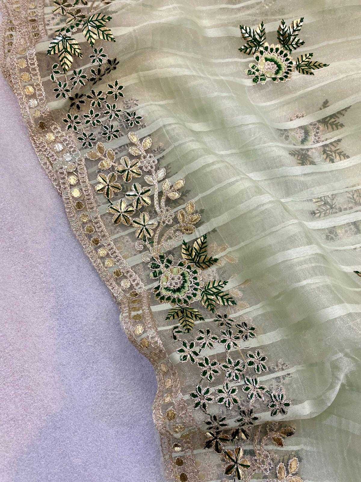 Ynf Organza RIN164 thread work Sarees Festive Collections Wholesale Designer Sarees Organza Sarees Onam Collections Manufacturer