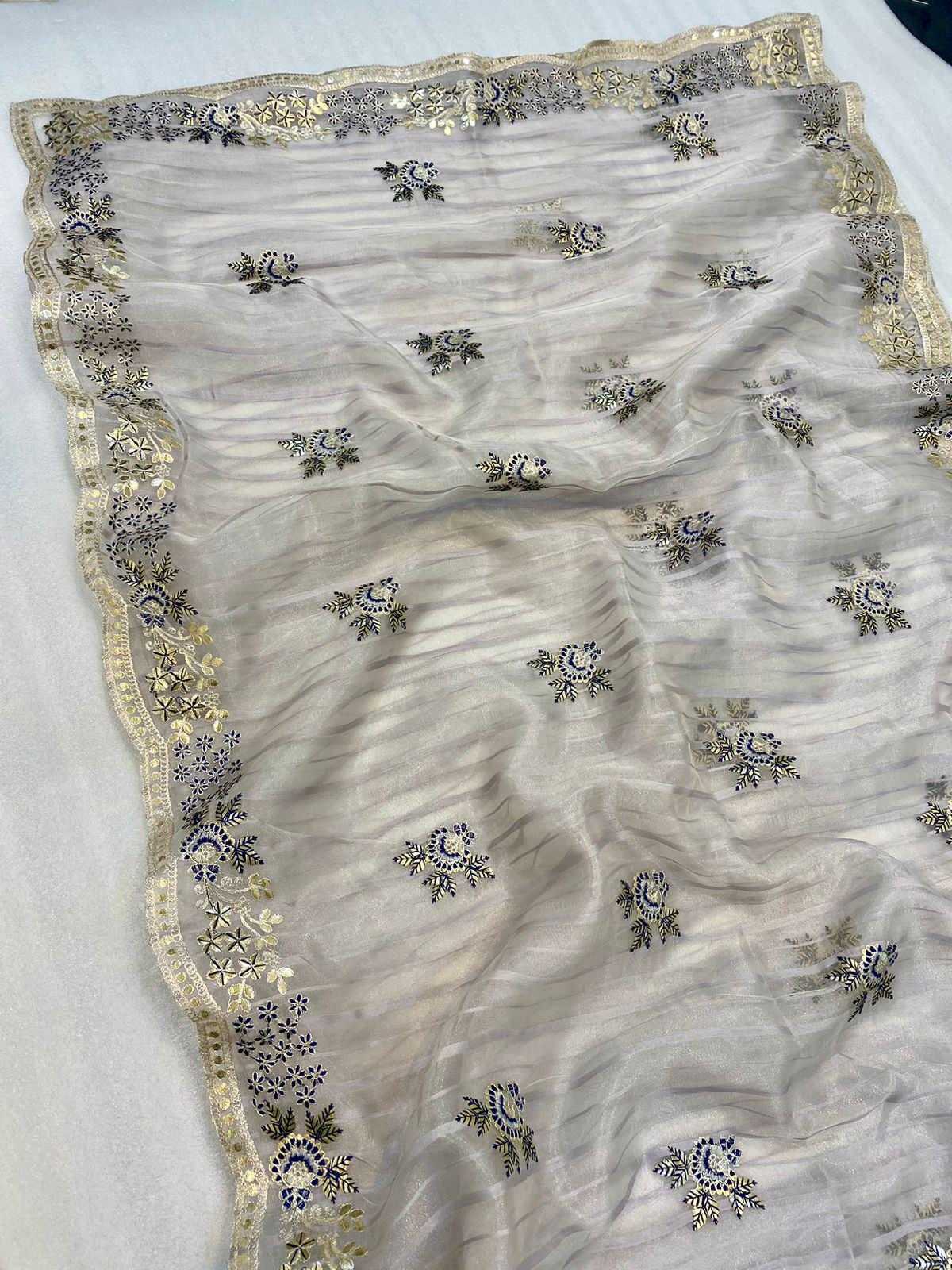 Ynf Organza RIN164 thread work Sarees Festive Collections Wholesale Designer Sarees Organza Sarees Onam Collections Manufacturer