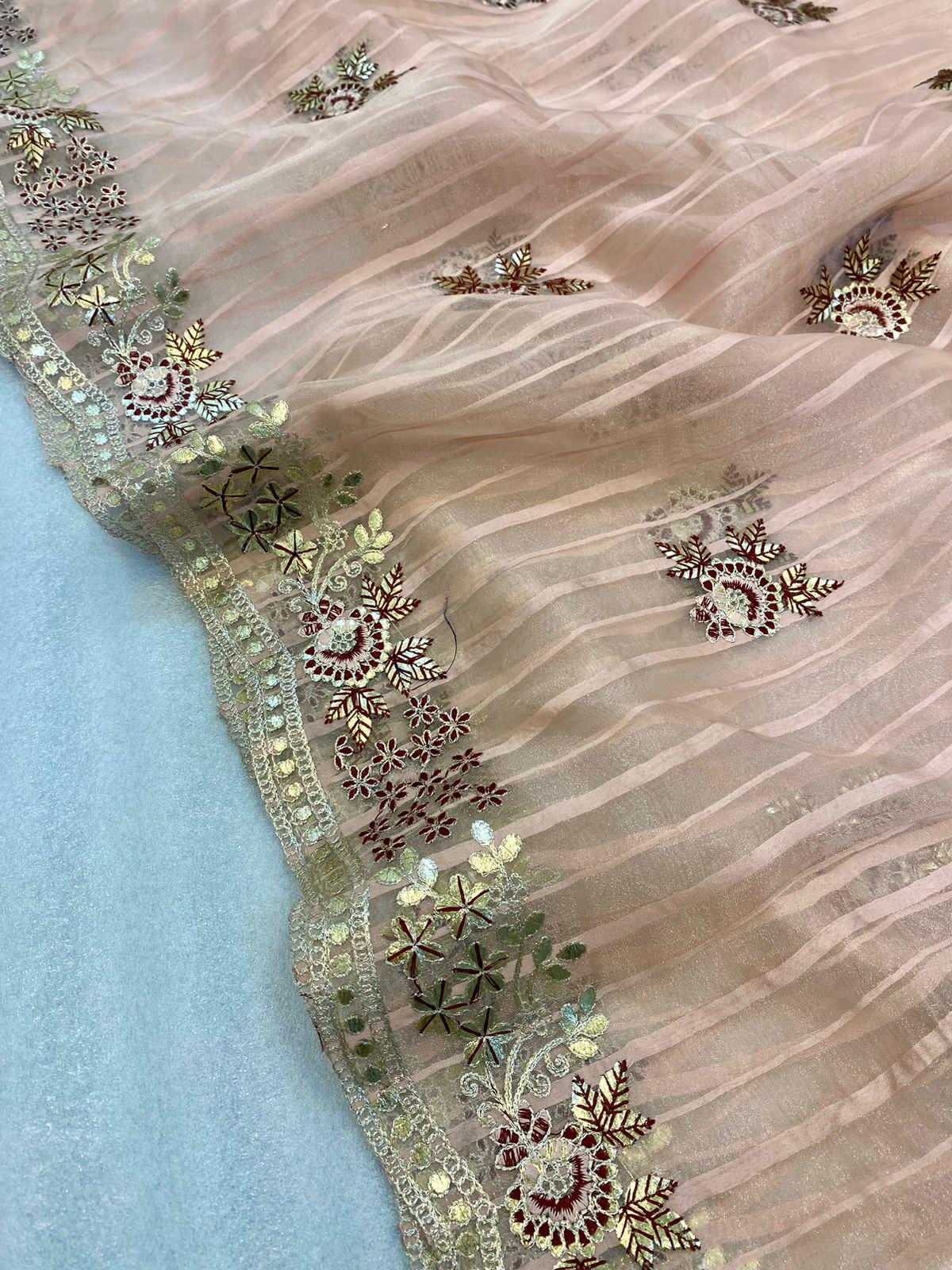 Ynf Organza RIN164 thread work Sarees Festive Collections Wholesale Designer Sarees Organza Sarees Onam Collections Manufacturer