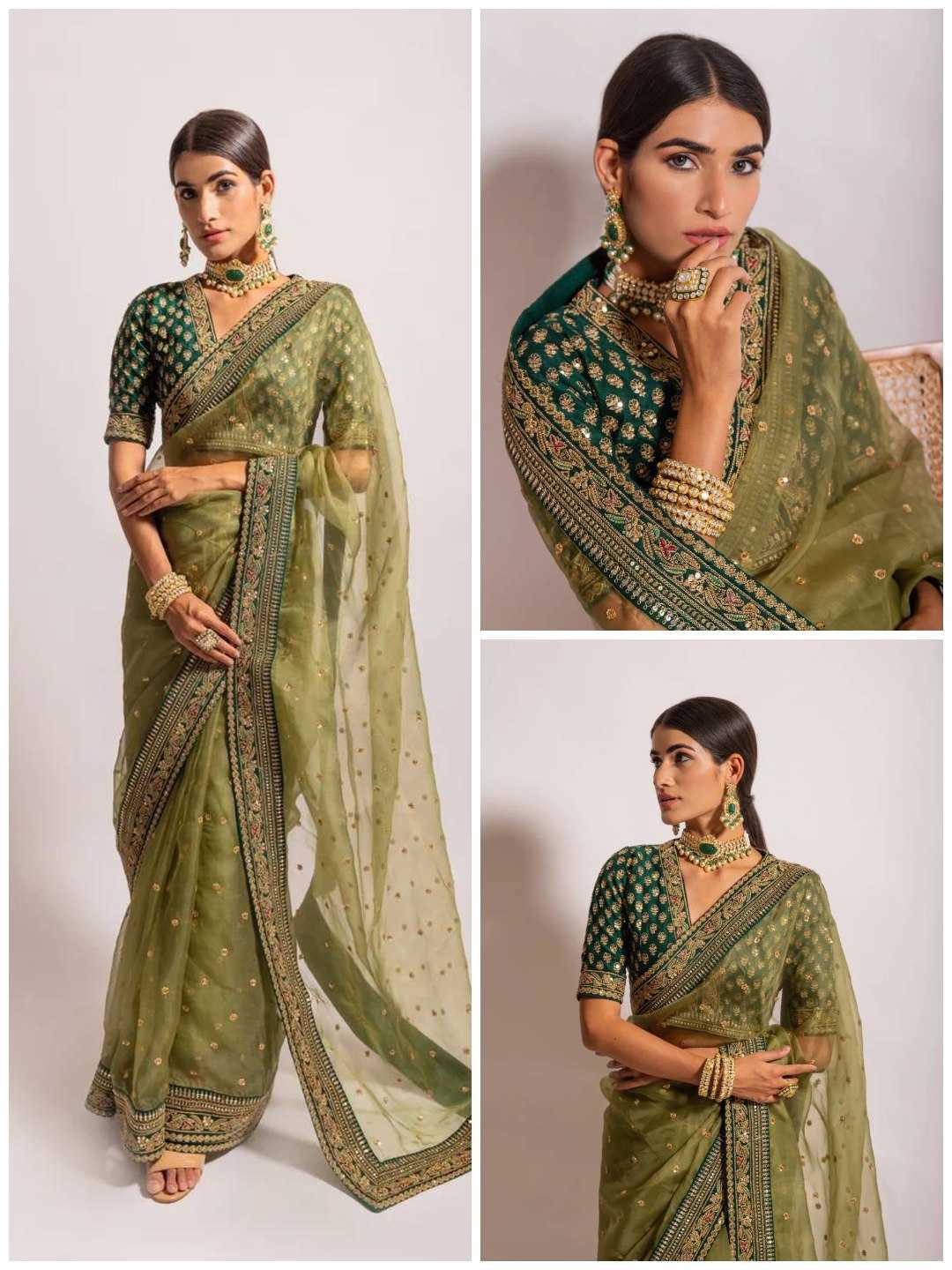 Ynf Organza RIN188 emly Sarees Wholesale Party Wear Sarees Embroidered Sarees Manufacturer