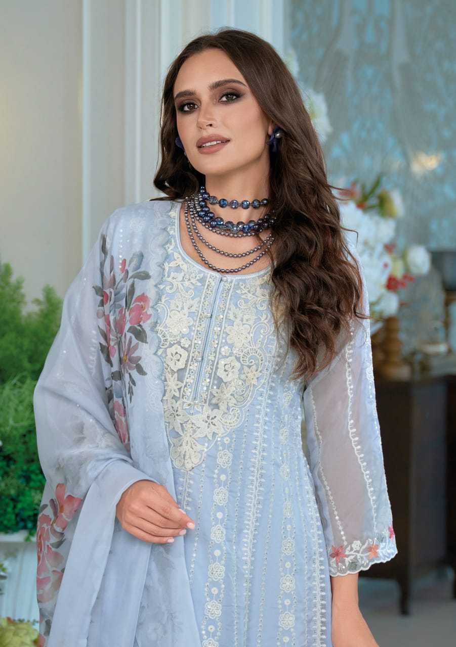 Ynf Organza RIN190 Suhana Setwise Collections Wholesale Dresses & Suits Catalogs Manufacturer