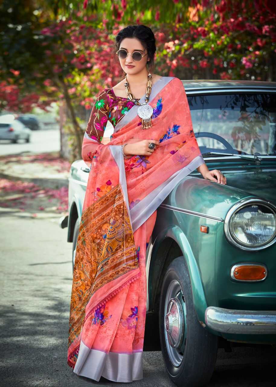 Ynf Organza RIN203 Mirror work Sarees Wholesale Designer Sarees Organza Sarees Printed Sarees Manufacturer