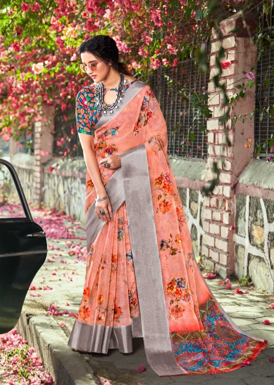 Ynf Organza RIN203 Mirror work Sarees Wholesale Designer Sarees Organza Sarees Printed Sarees Manufacturer