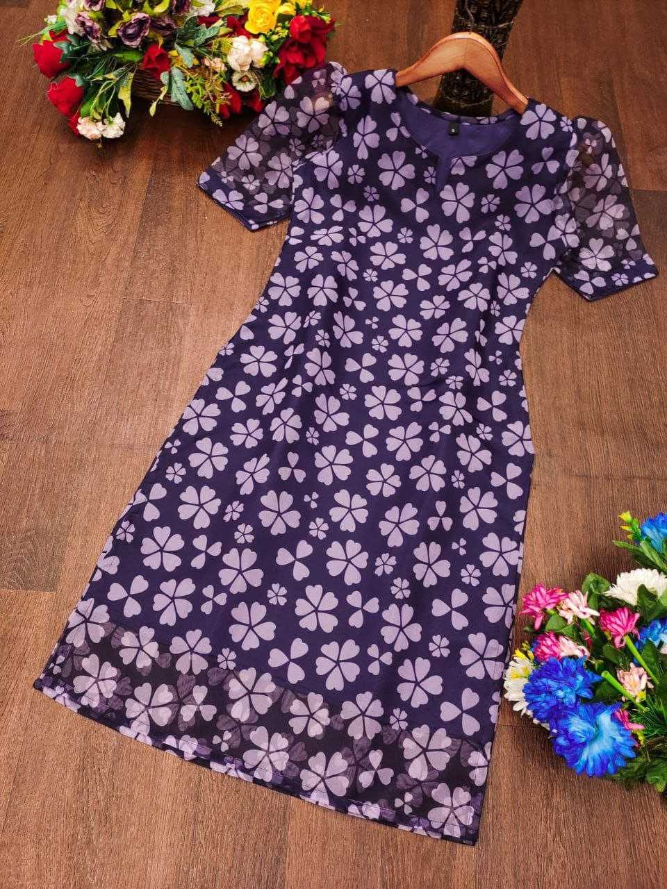 Ynf Organza RIN220 AJMER Kurti Wedding Collections Festive Collections Wholesale Casual Kurtis Printed Kurtis Straight Kurtis Manufacturer