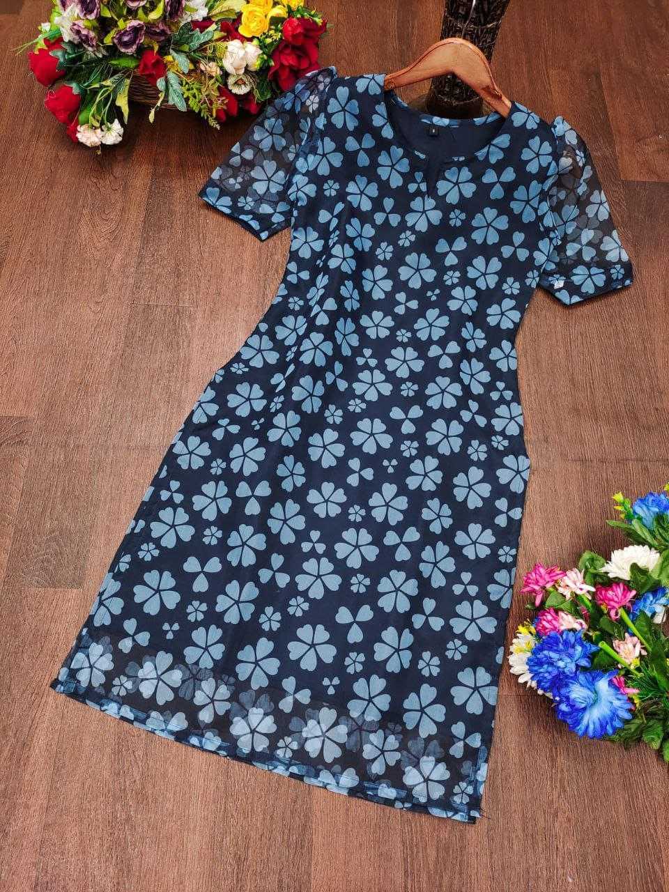 Ynf Organza RIN220 AJMER Kurti Wedding Collections Festive Collections Wholesale Casual Kurtis Printed Kurtis Straight Kurtis Manufacturer
