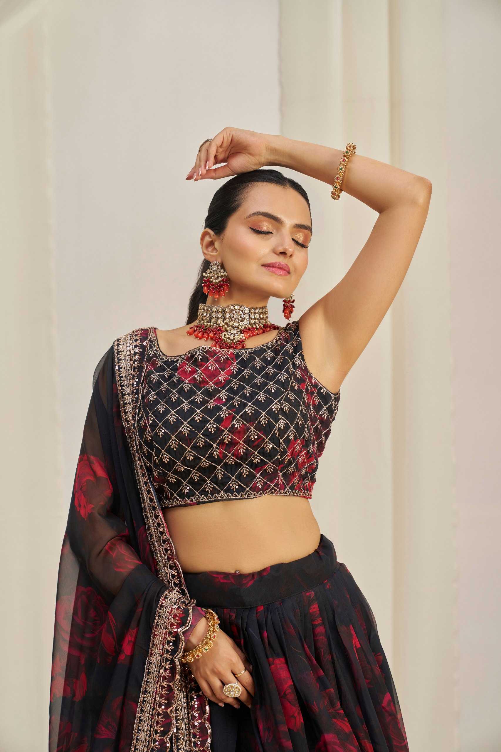 Ynf Organza RIN228 326 Lehengas Wholesale Fancy Lehenga Printed Lehenga Zari Work Lehenga Sequins Lehenga Manufacturer