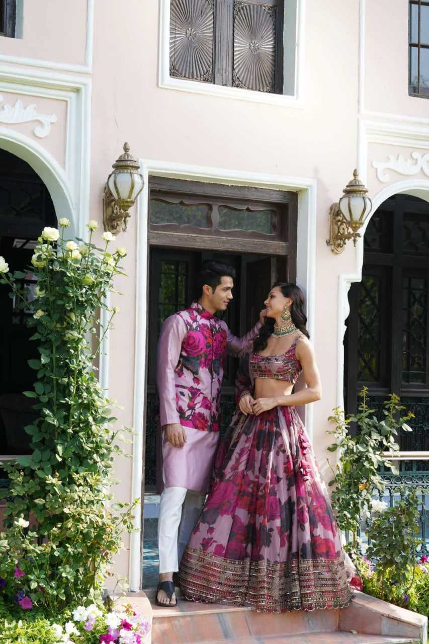 Ynf Organza RIN228 327 Lehengas Wedding Collections Festive Collections Wholesale Printed Lehenga Floral Lehenga Lehenga With Blouse Manufacturer