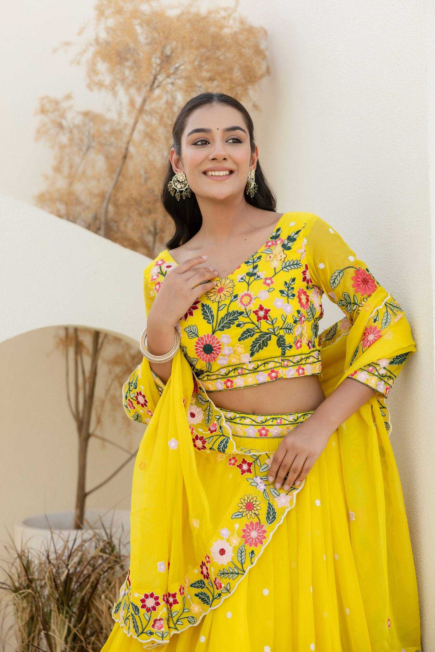 Ynf Organza RIN228 374 Lehengas Wholesale Fancy Lehenga Embroidered Lehenga Thread Work Lehenga Lehenga With Cancan Manufacturer