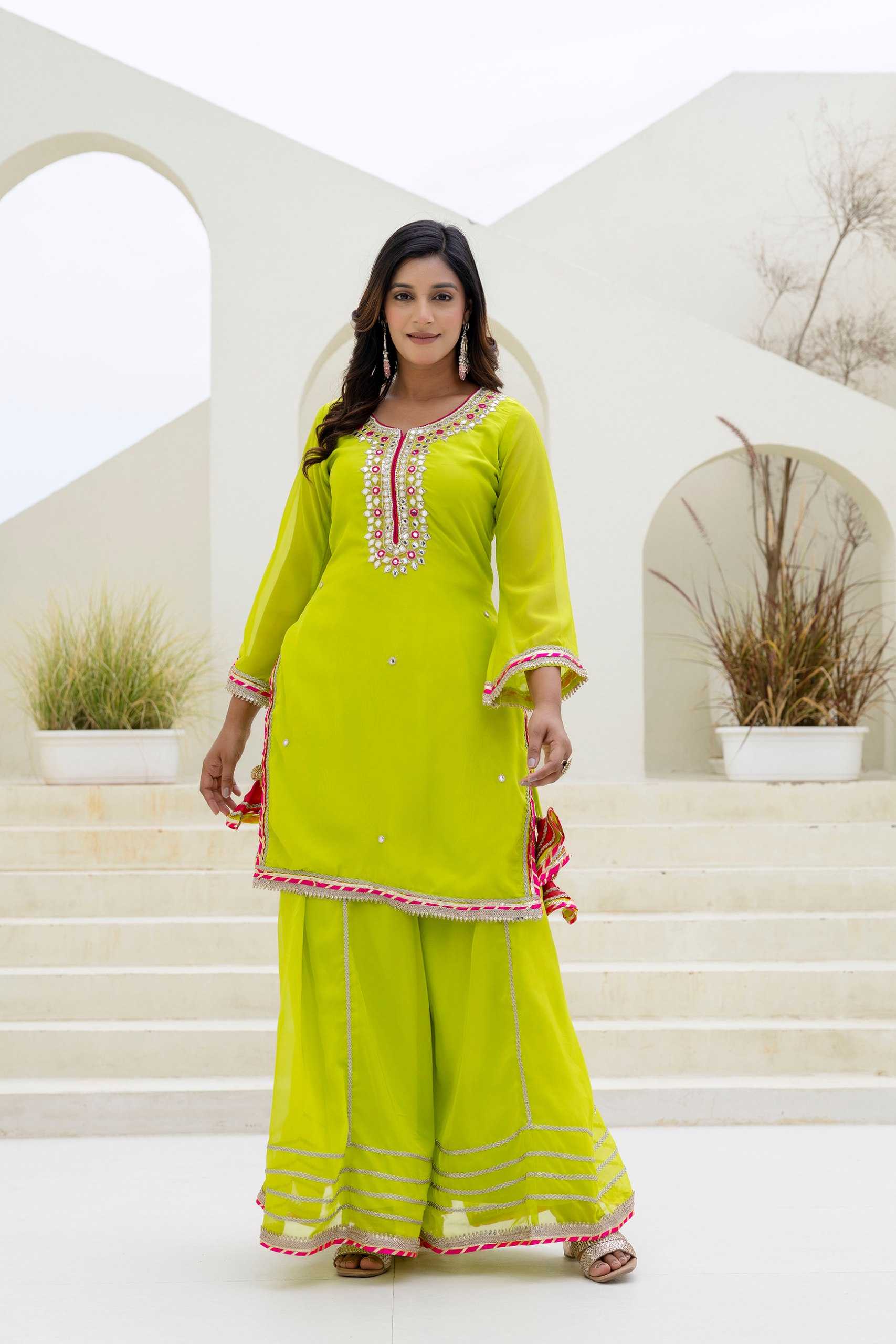 Ynf Organza RIN228 381 Suits & Dresses Wedding Collections Festive Collections Wholesale Palazzo Suit Embroidered Suits Wedding Outfits Manufacturer