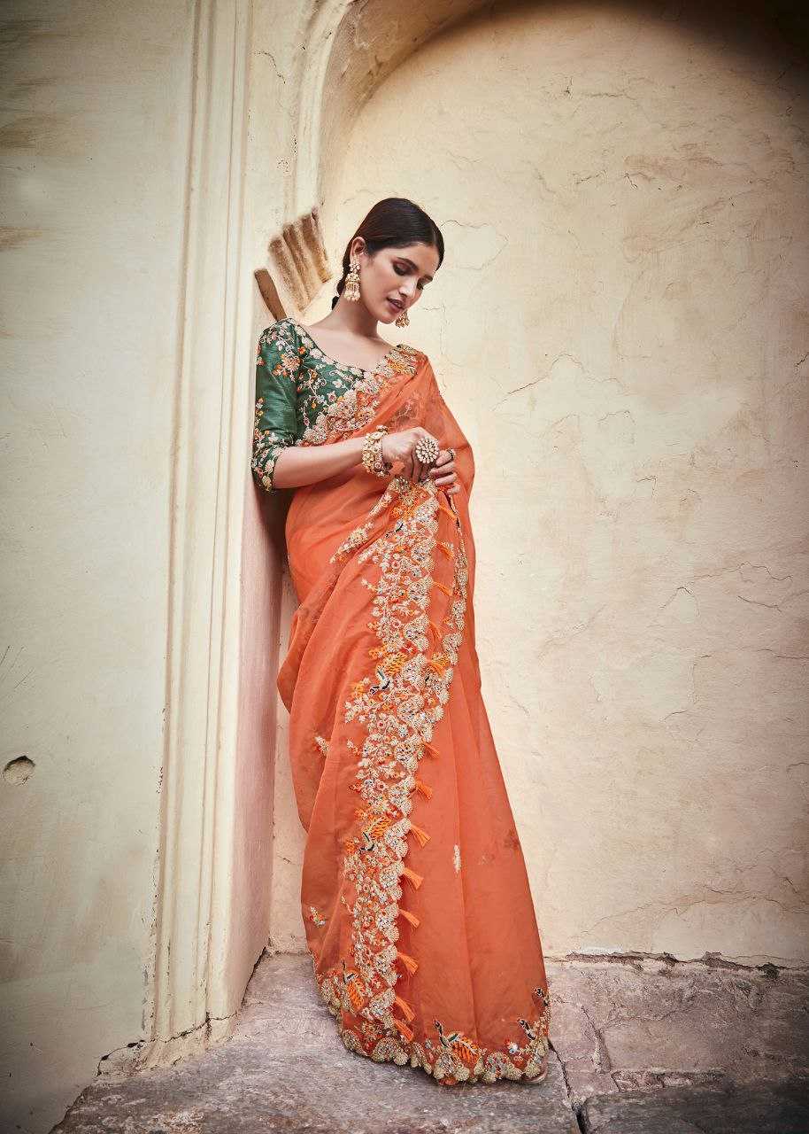 Ynf Organza RIN228 76 Sarees Wedding Collections Festive Collections Wholesale Organza Sarees Mirror Work Saree Zari Sarees Manufacturer