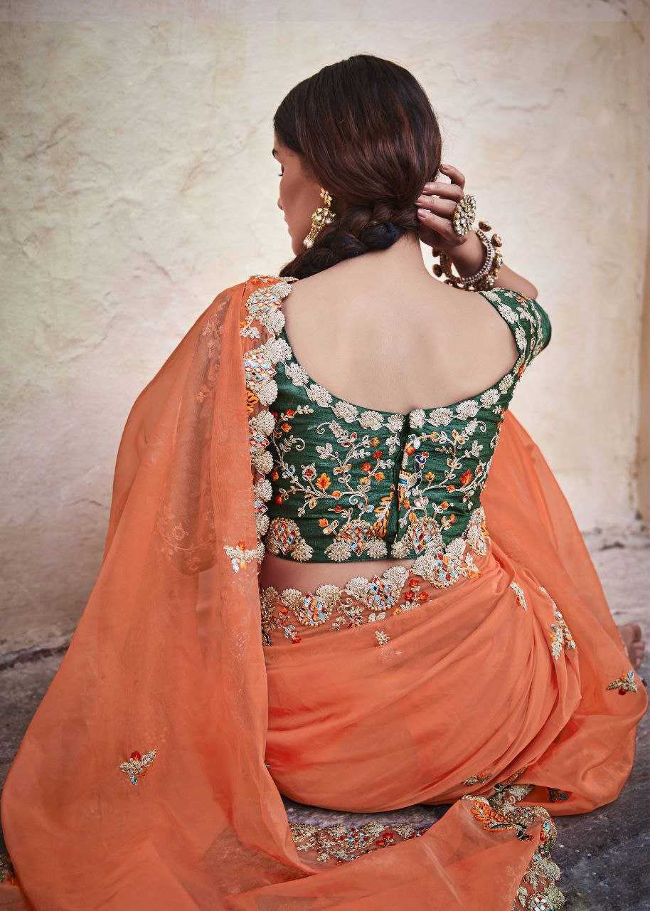 Ynf Organza RIN228 76 Sarees Wedding Collections Festive Collections Wholesale Organza Sarees Mirror Work Saree Zari Sarees Manufacturer