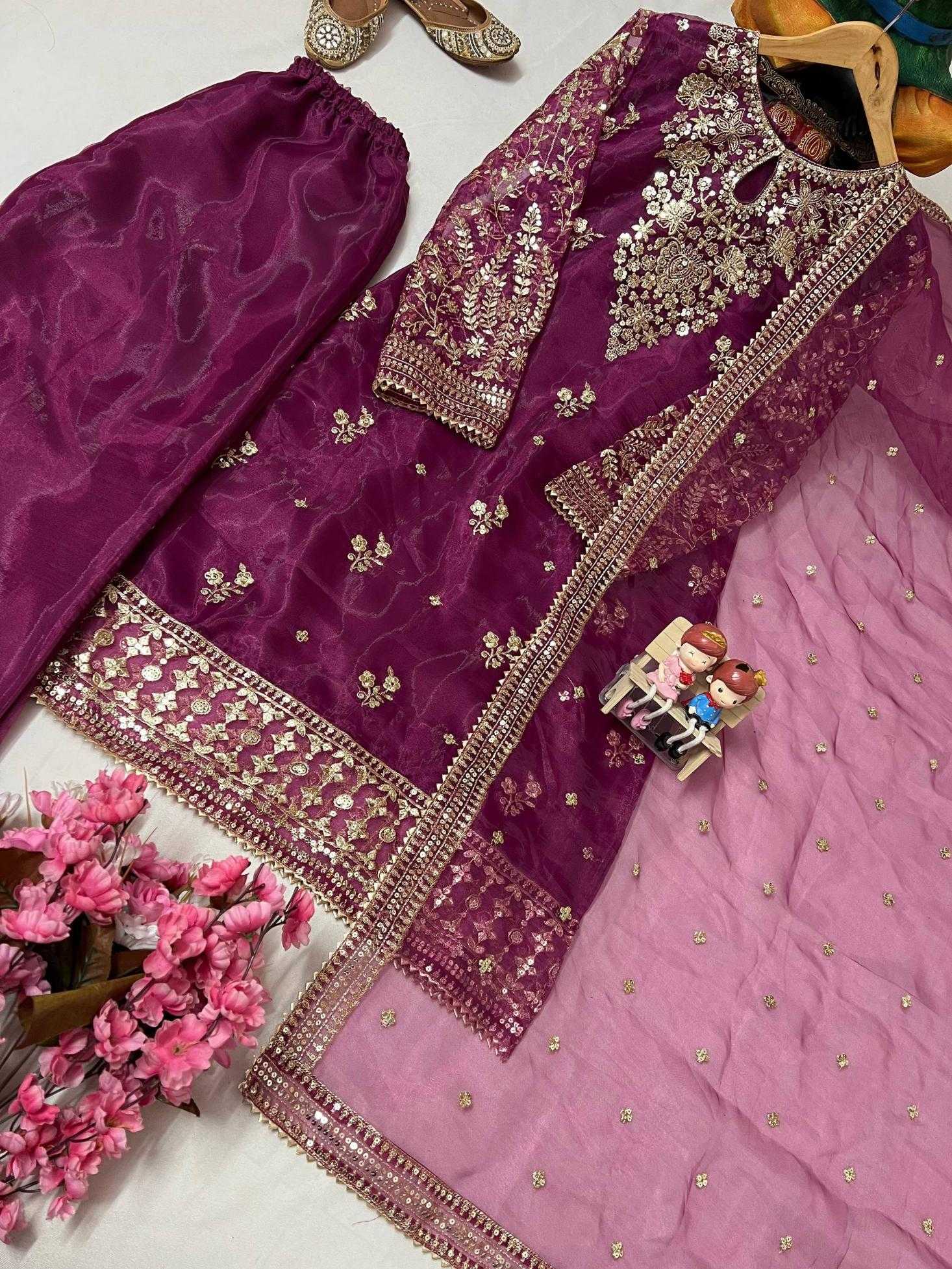 Ynf Organza Silk KESH492 3171 Suits & Dresses Wholesale Ladies Suits Dresses Designer Suits Manufacturer