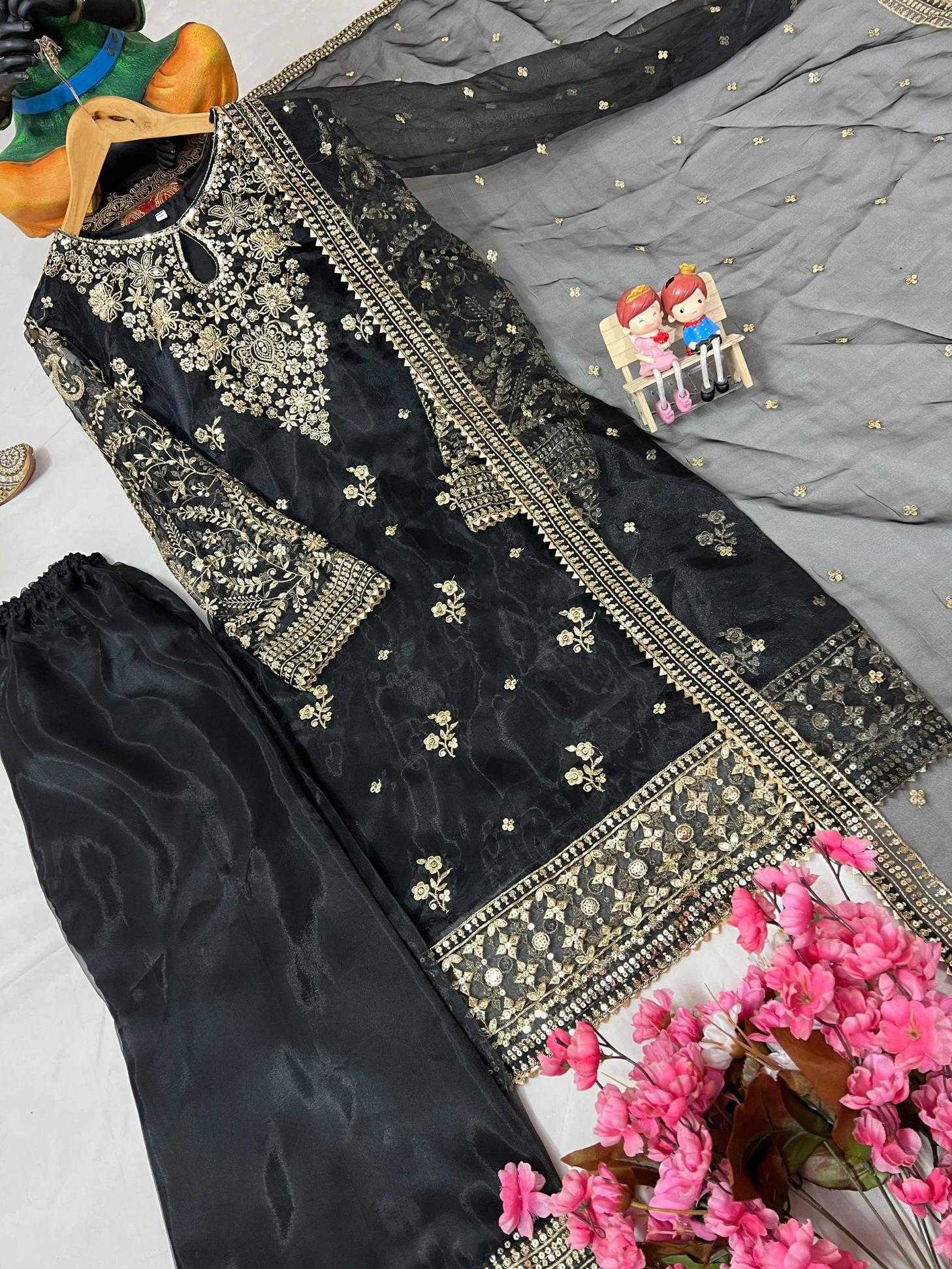 Ynf Organza Silk KESH492 3171 Suits & Dresses Wholesale Ladies Suits Dresses Designer Suits Manufacturer