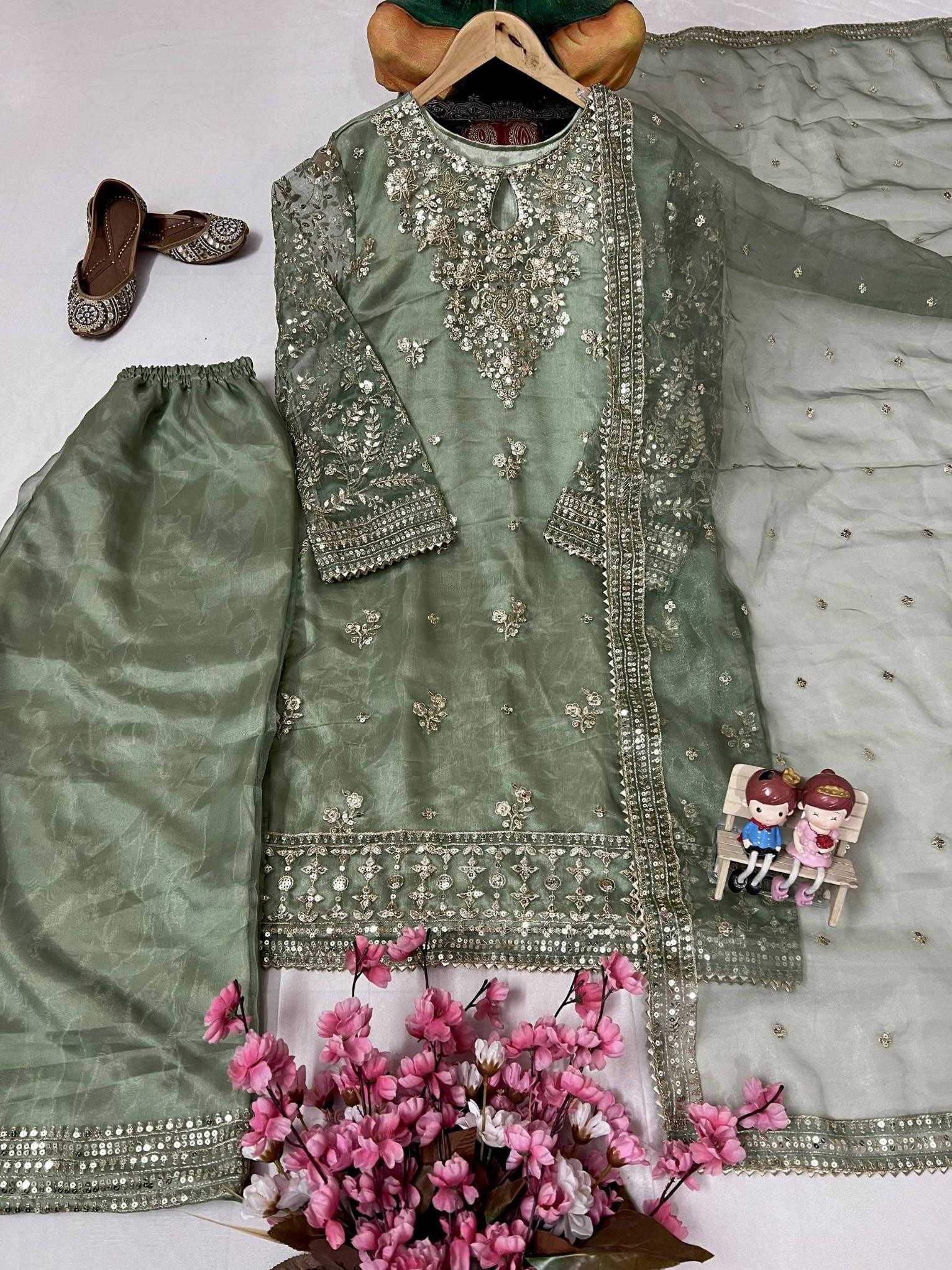 Ynf Organza Silk KESH492 3171 Suits & Dresses Wholesale Ladies Suits Dresses Designer Suits Manufacturer