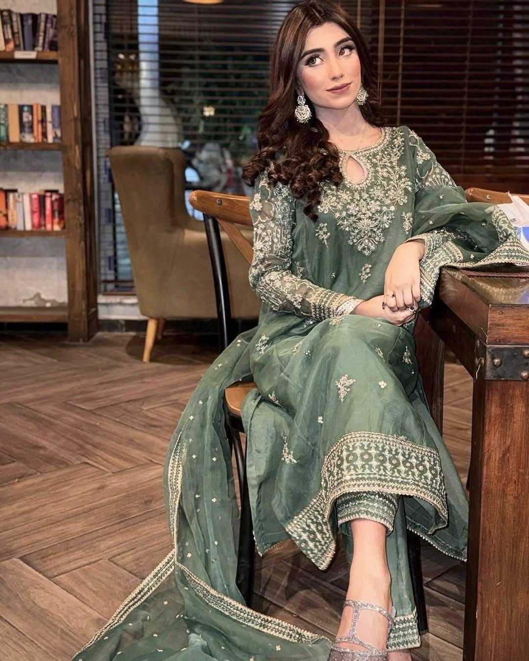 Ynf Organza Silk KESH492 3171 Suits & Dresses Wholesale Ladies Suits Dresses Designer Suits Manufacturer
