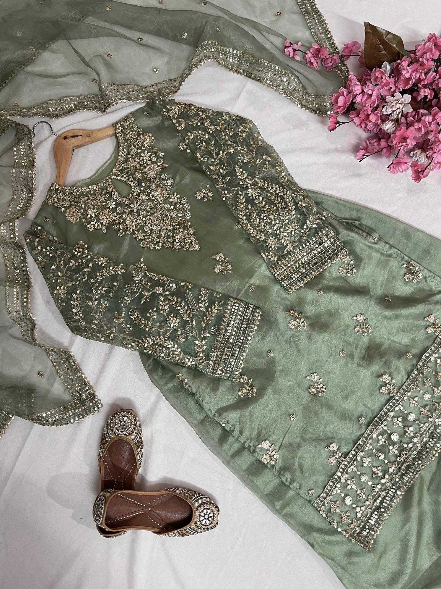 Ynf Organza Silk KESH492 3171 Suits & Dresses Wholesale Ladies Suits Dresses Designer Suits Manufacturer