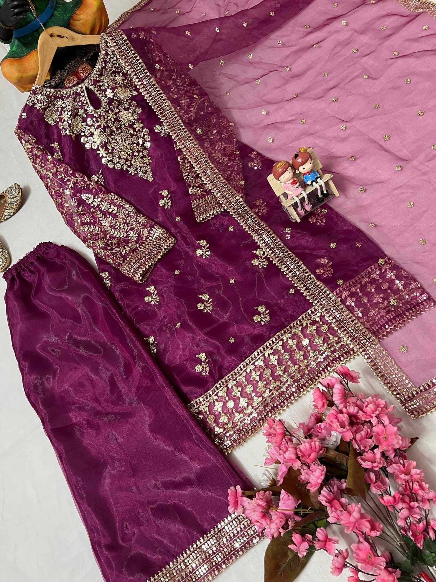 Ynf Organza Silk KESH492 3171 Suits & Dresses Wholesale Ladies Suits Dresses Designer Suits Manufacturer