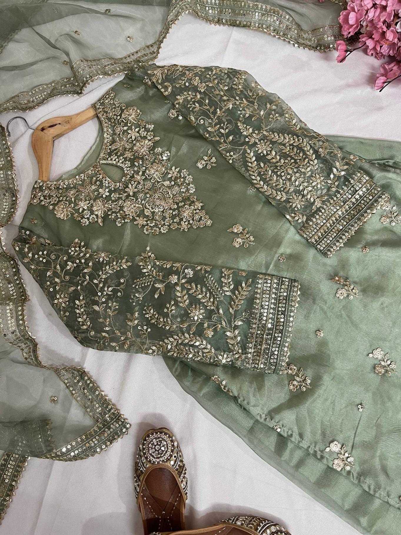 Ynf Organza Silk KESH492 3171 Suits & Dresses Wholesale Ladies Suits Dresses Designer Suits Manufacturer