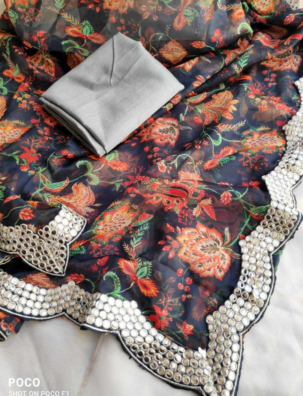 Ynf Organza Silk KESH527 302 Sarees Wholesale Designer Sarees Organza Sarees Printed Sarees Manufacturer