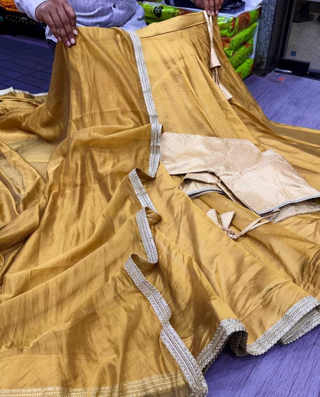Ynf Organza Silk KESH527 ctw golden 1 Lehengas Wholesale Designer Lehenga Traditional Lehenga Golden Lehenga Manufacturer