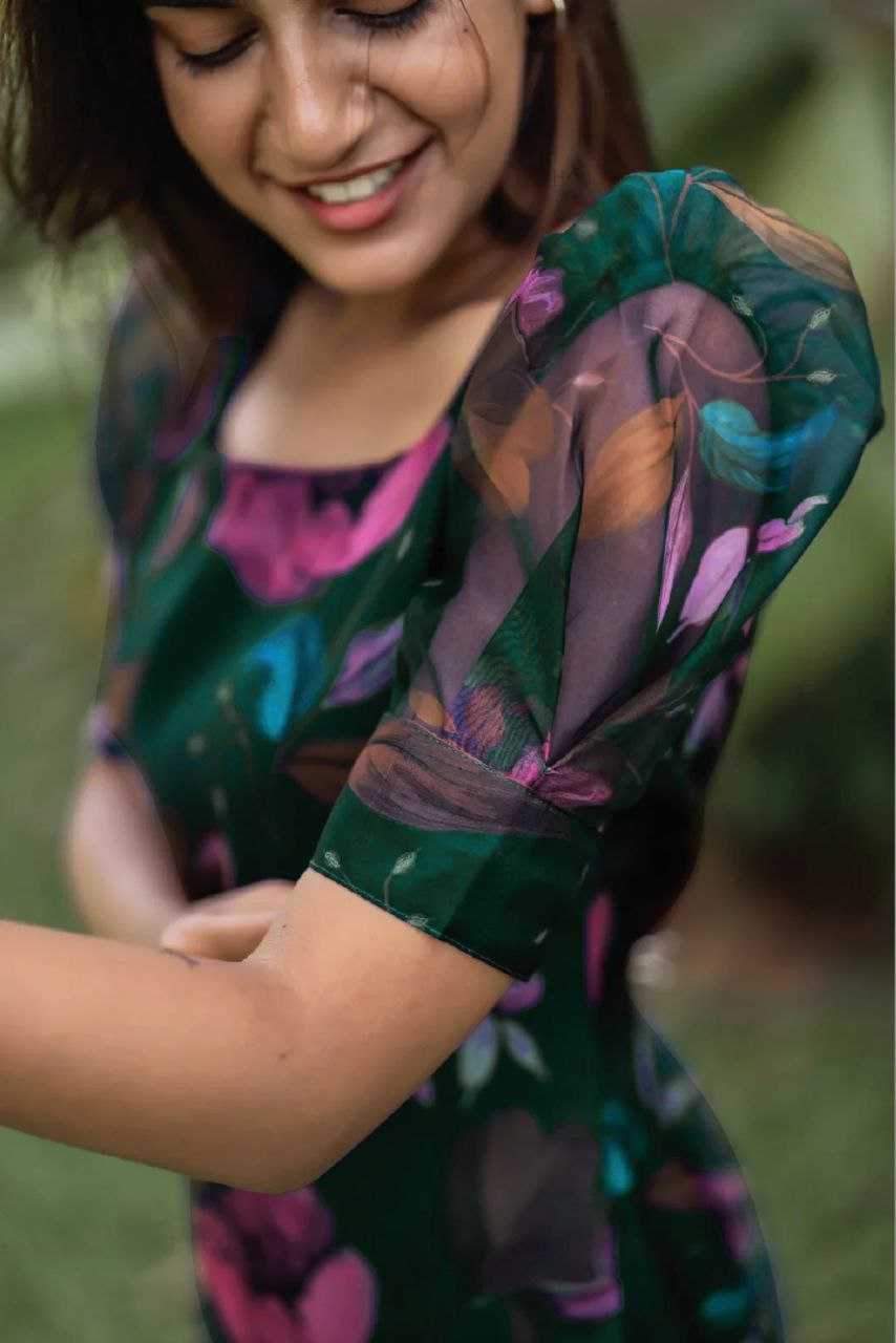 Ynf Organza Silk KESH552 80 Kurti Wholesale Workwear Kurtis Short Kurtis Printed Kurtis Manufacturer