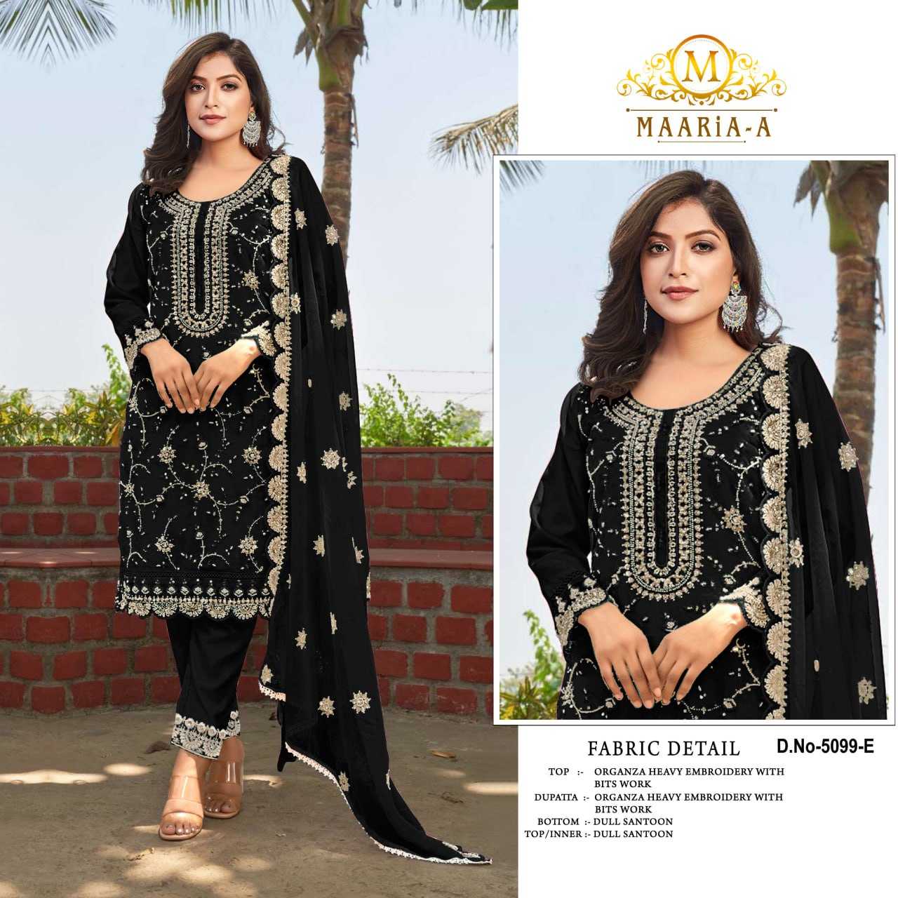 Ynf Organza Silk RIN131 5099 Suits & Dresses Islamic Clothing Festive Collections Wholesale Pakistani Suits Ladies Silk Suit Semi Stitched Suits Manufacturer