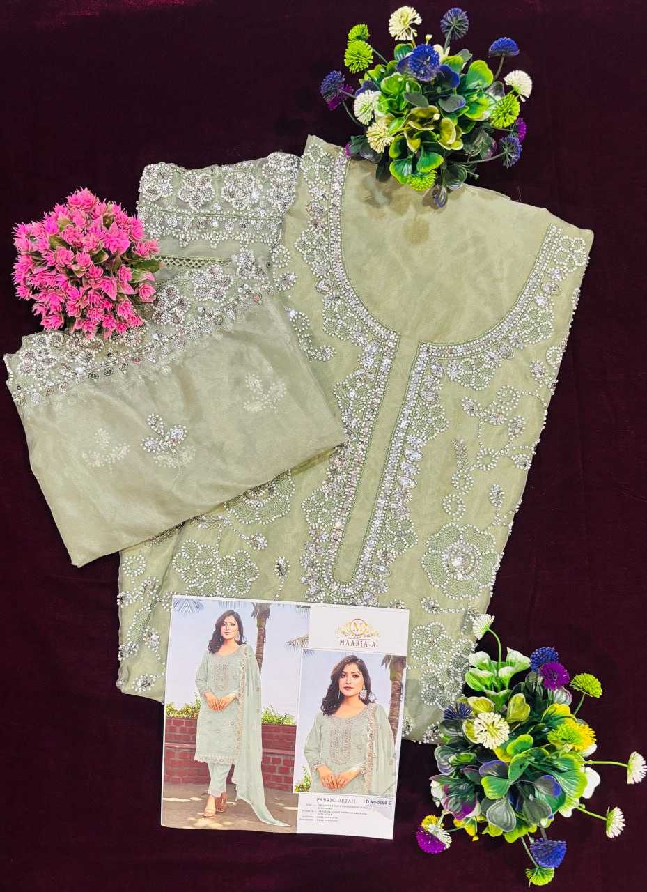 Ynf Organza Silk RIN131 5099 Suits & Dresses Islamic Clothing Festive Collections Wholesale Pakistani Suits Ladies Silk Suit Semi Stitched Suits Manufacturer