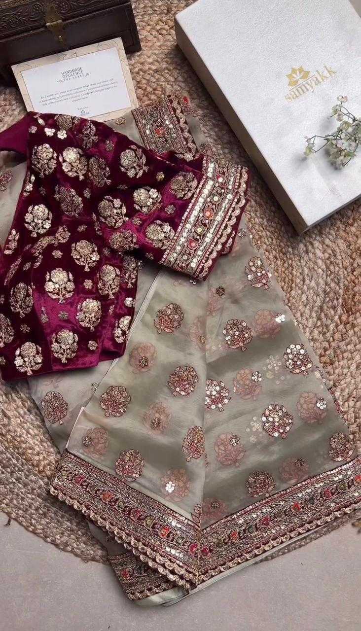 Ynf Organza Silk RIN134 0271 Silk Sarees Wedding Collections Festive Collections Wholesale Soft Silk Sarees Designer Silk Sarees Embroidered Silk Sarees Manufacturer