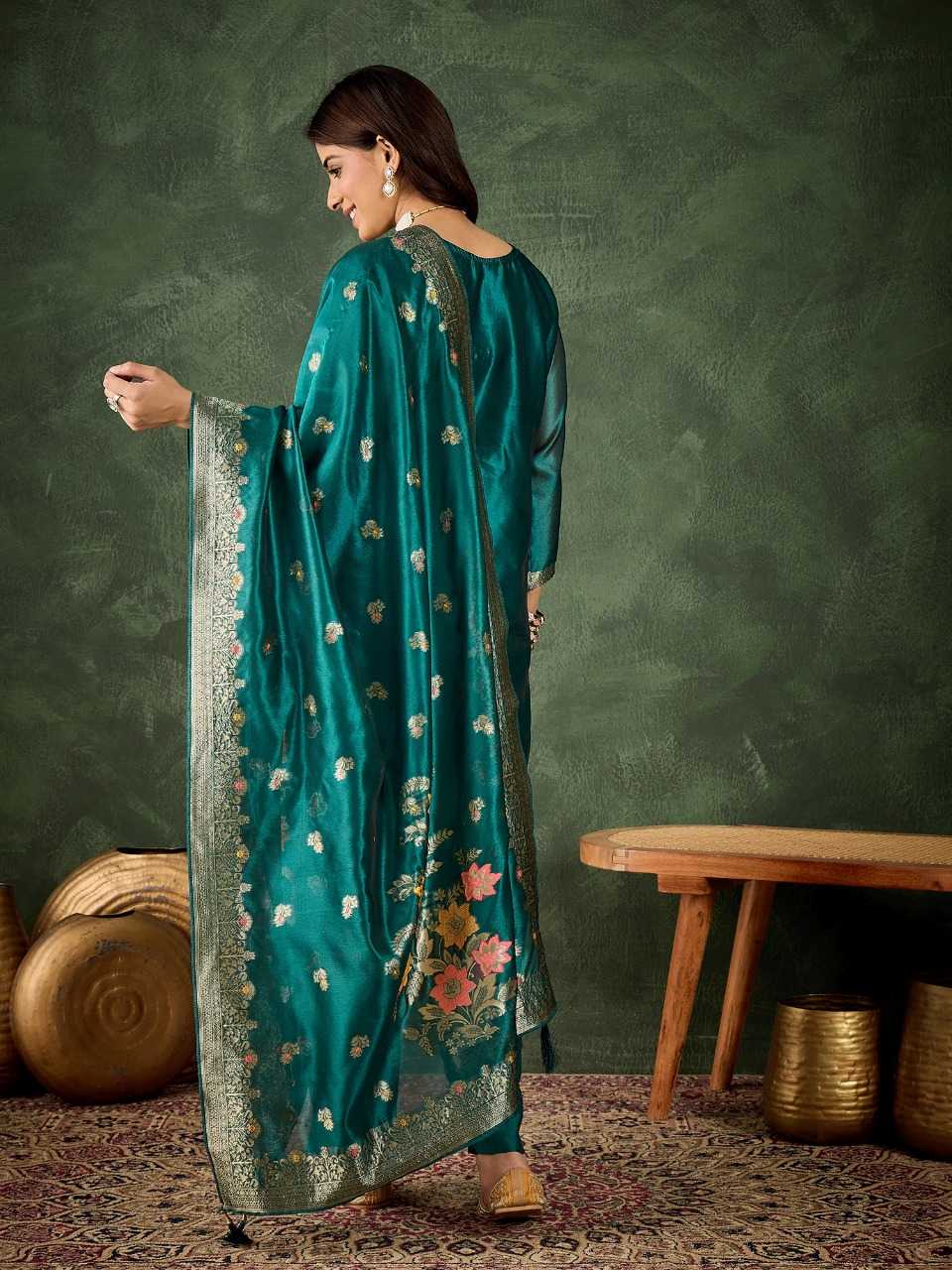 Ynf Organza Silk RIN197 4967 Suits & Dresses Wholesale Party wear suits Bridal Suits Designer Suits Manufacturer