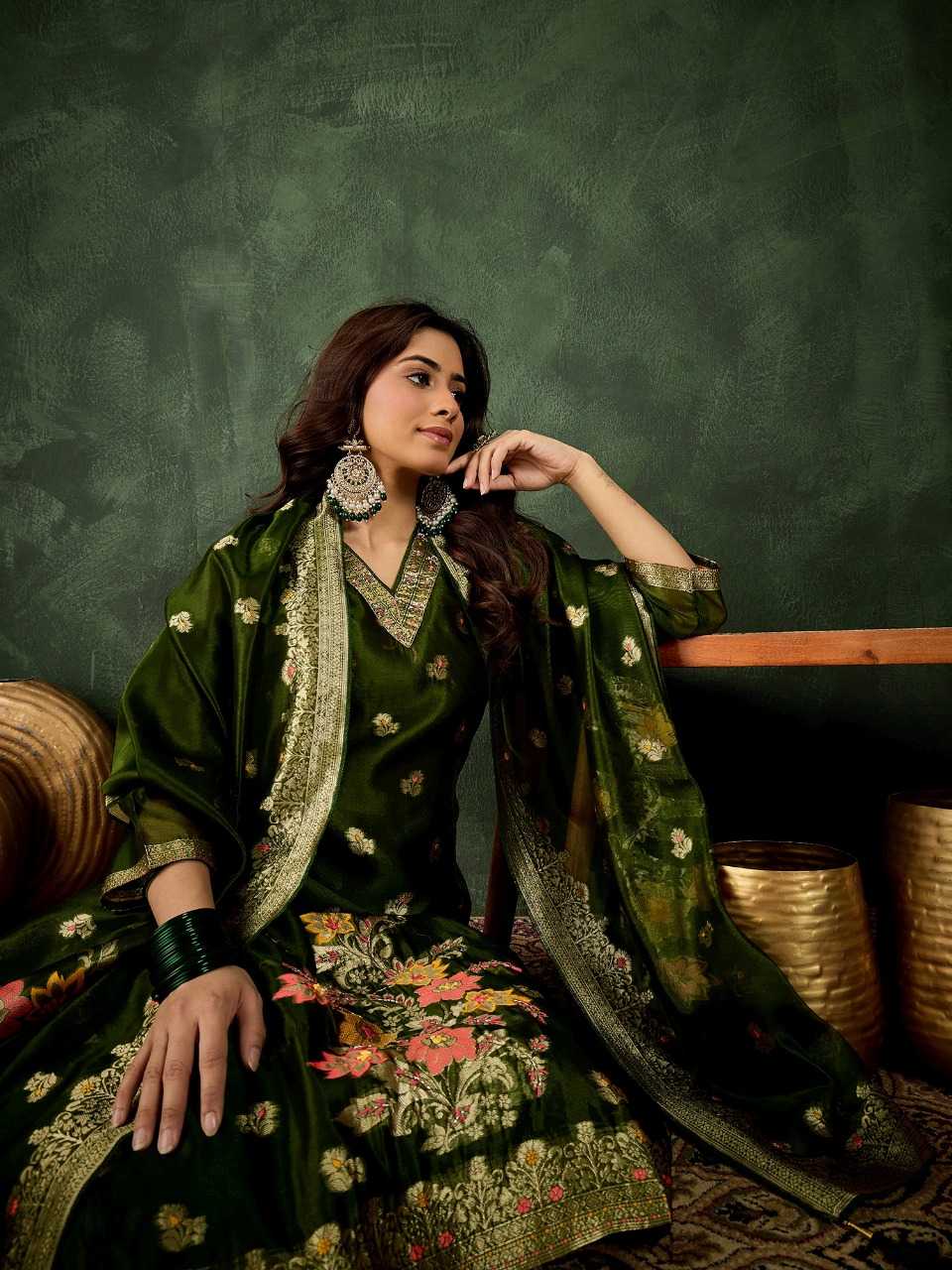 Ynf Organza Silk RIN197 4967 Suits & Dresses Wholesale Party wear suits Bridal Suits Designer Suits Manufacturer