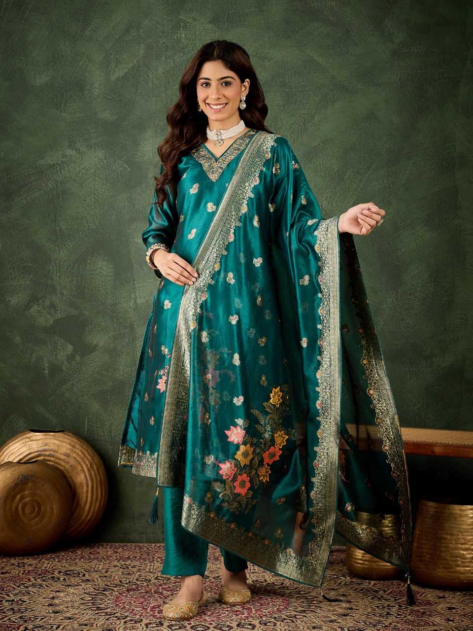 Ynf Organza Silk RIN197 4967 Suits & Dresses Wholesale Party wear suits Bridal Suits Designer Suits Manufacturer