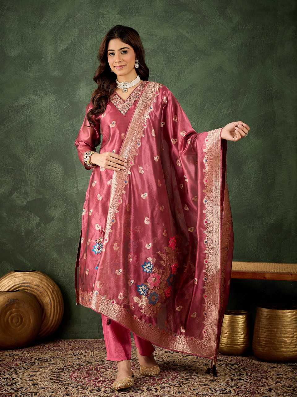 Ynf Organza Silk RIN197 4967 Suits & Dresses Wholesale Party wear suits Bridal Suits Designer Suits Manufacturer