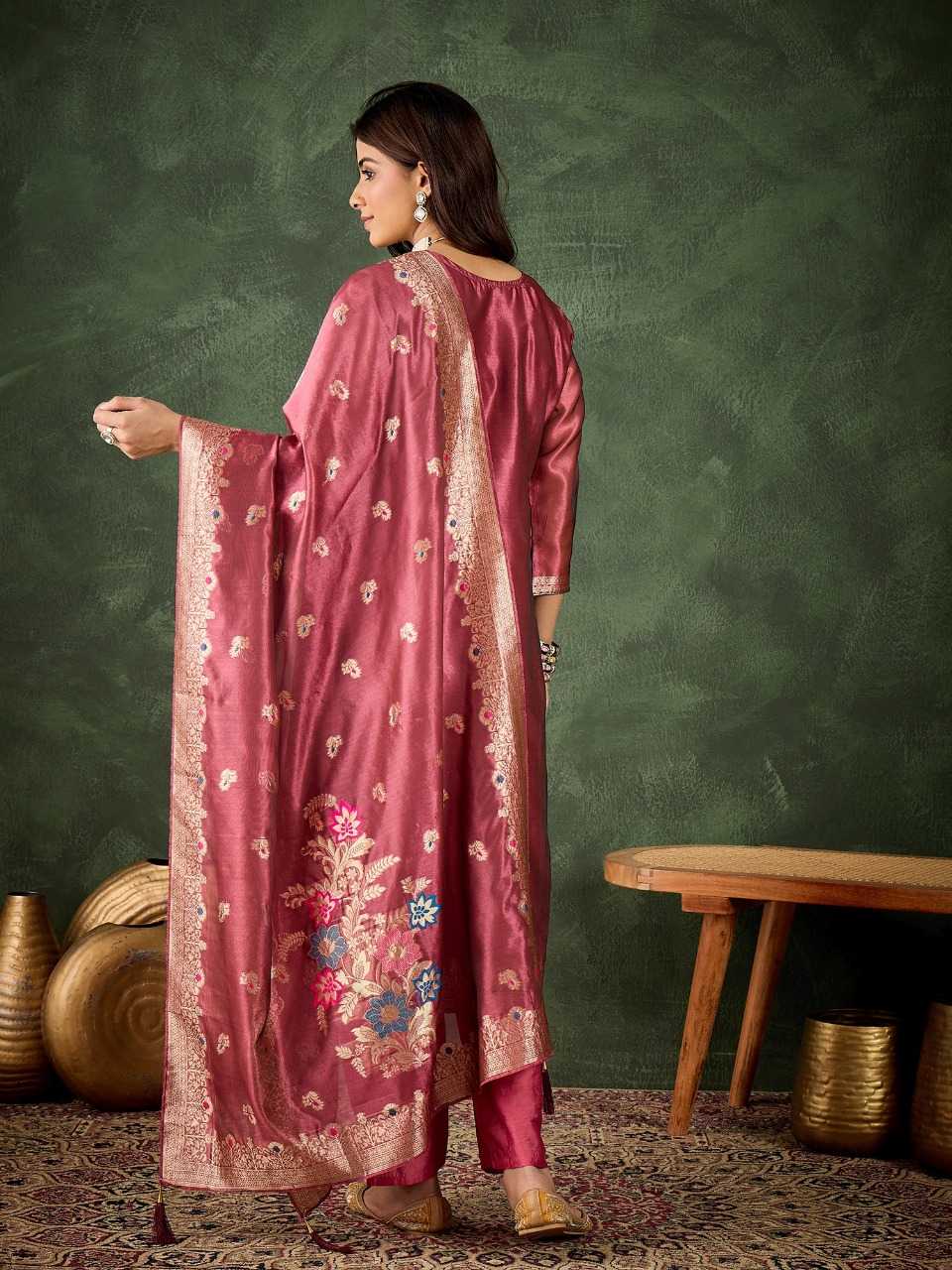 Ynf Organza Silk RIN197 4967 Suits & Dresses Wholesale Party wear suits Bridal Suits Designer Suits Manufacturer