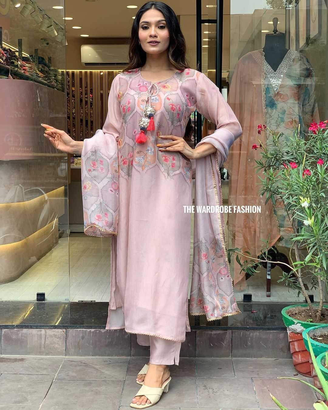 Ynf Organza Silk RIN222 Latkan Kurti Wholesale Designer Kurtis Silk Kurtis Kurti With Pants Manufacturer