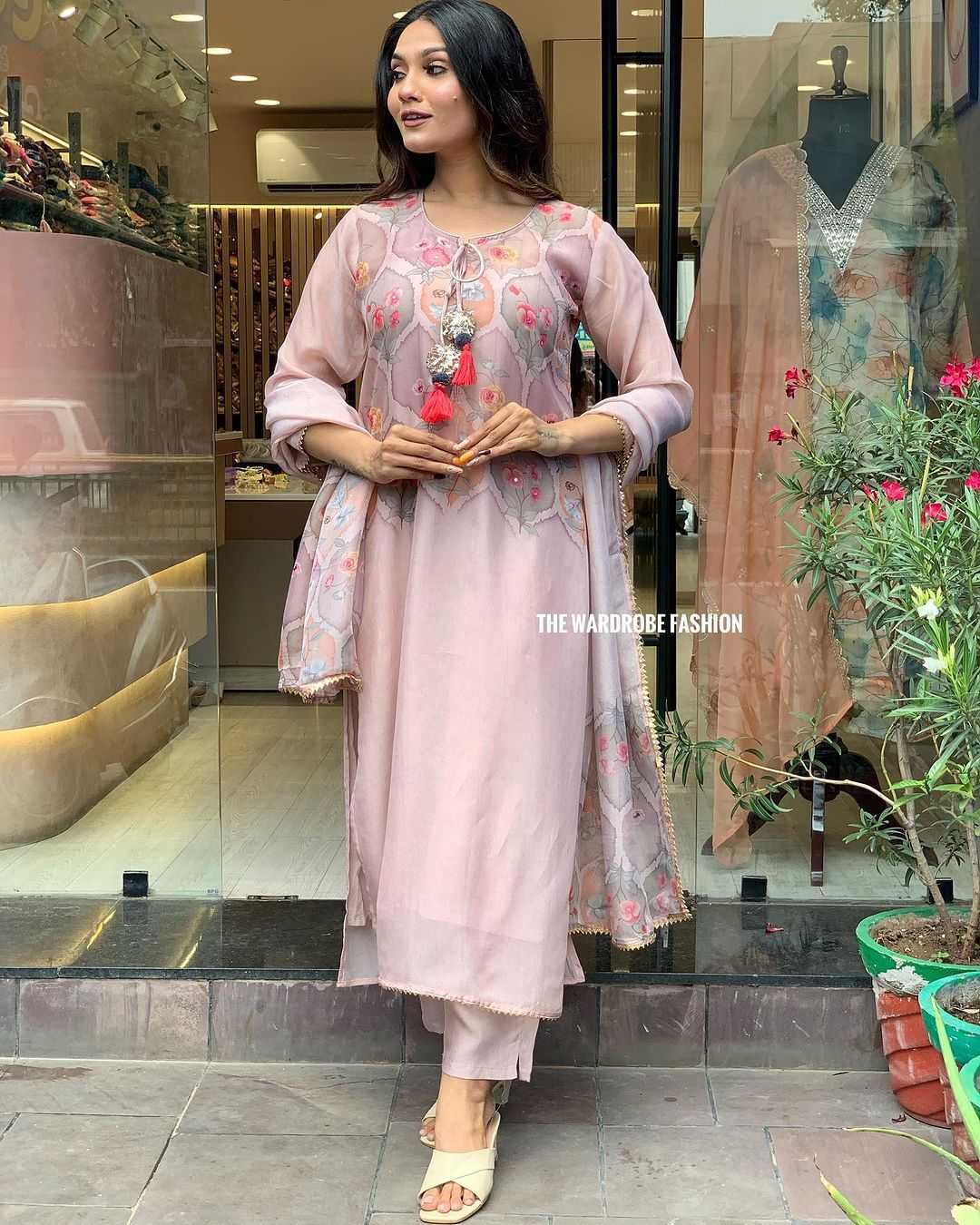 Ynf Organza Silk RIN222 Latkan Kurti Wholesale Designer Kurtis Silk Kurtis Kurti With Pants Manufacturer