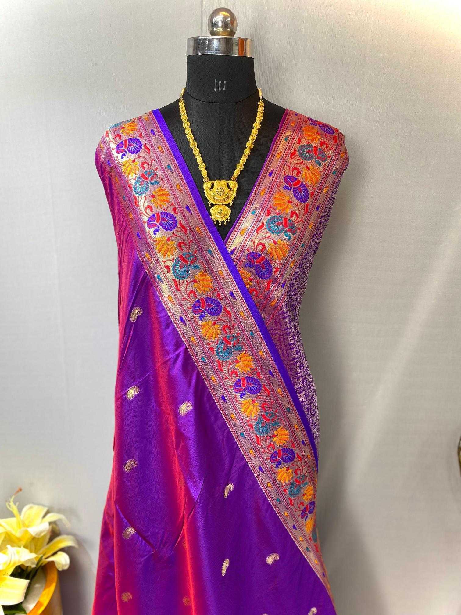 Ynf Paithani Silk KESH249 Bhoomi Silk Sarees Wedding Collections Festive Collections Wholesale Paithani Sarees Designer Silk Sarees Zari Border Silk Sarees Manufacturer